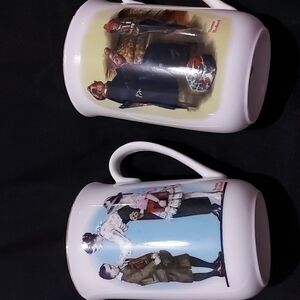 Set Of  Norman Rockwell Mugs
